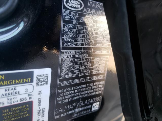 Photo 9 VIN: SALYB2FV5LA240082 - LAND ROVER RANGE ROVE 