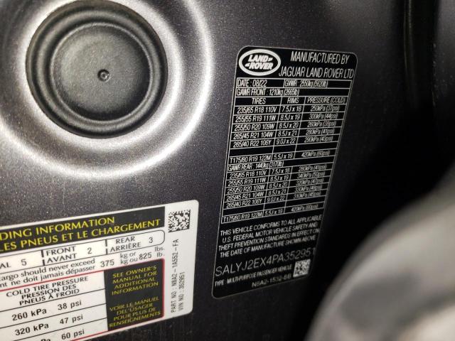 Photo 12 VIN: SALYJ2EX4PA352951 - LAND ROVER RANGE ROVE 