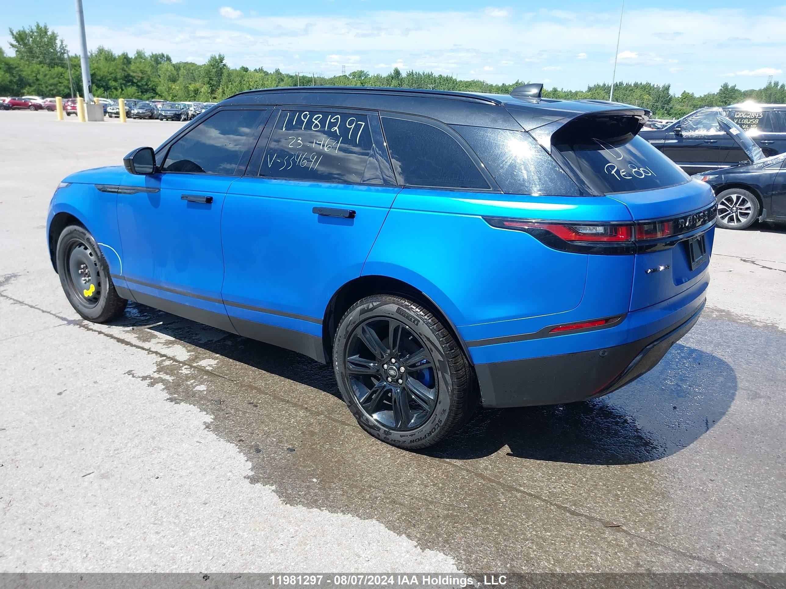 Photo 3 VIN: SALYJ2EX6NA334691 - LAND ROVER RANGE ROVER VELAR 