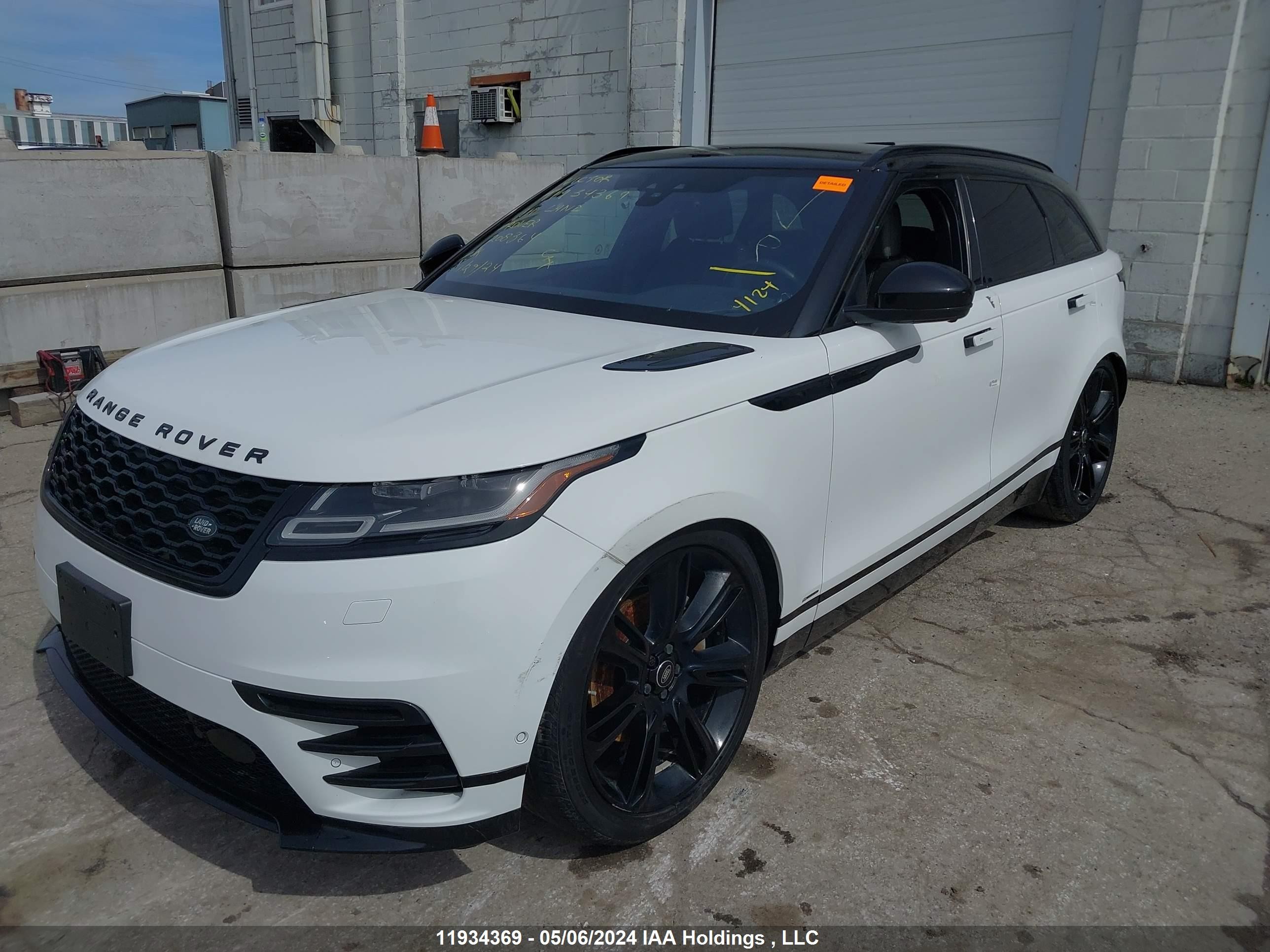 Photo 1 VIN: SALYM2EV6KA208364 - LAND ROVER RANGE ROVER VELAR 