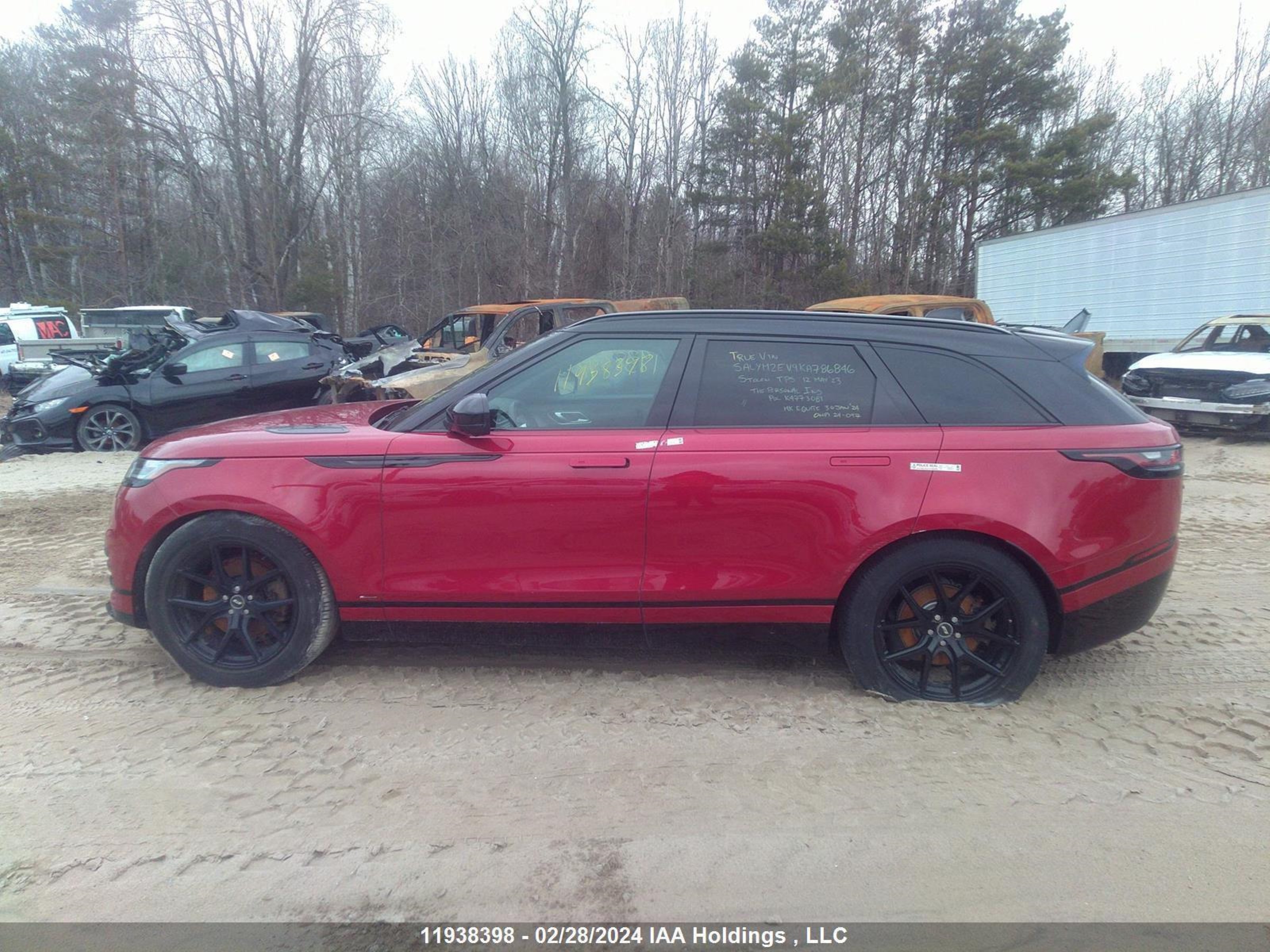 Photo 13 VIN: SALYM2EV9KA786846 - LAND ROVER RANGE ROVER VELAR 