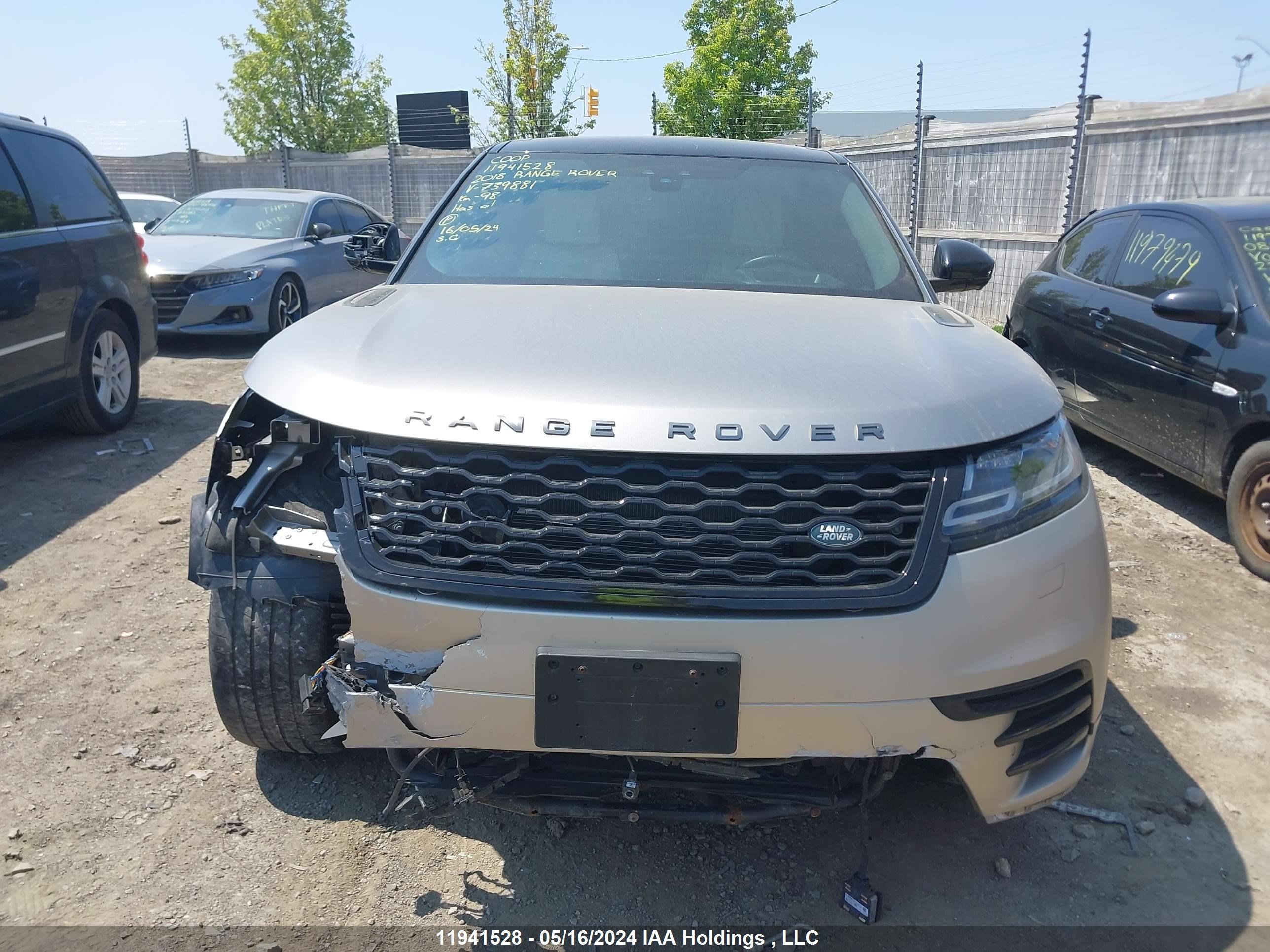 Photo 11 VIN: SALYM2RV6JA739881 - LAND ROVER RANGE ROVER VELAR 