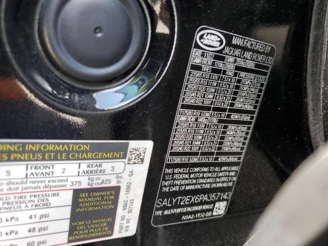 Photo 12 VIN: SALYT2EX6PA357143 - LAND ROVER RANGE ROVE 