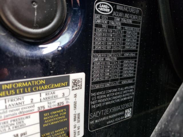 Photo 13 VIN: SALYT2EX9MA323600 - LAND ROVER RANGE ROVE 