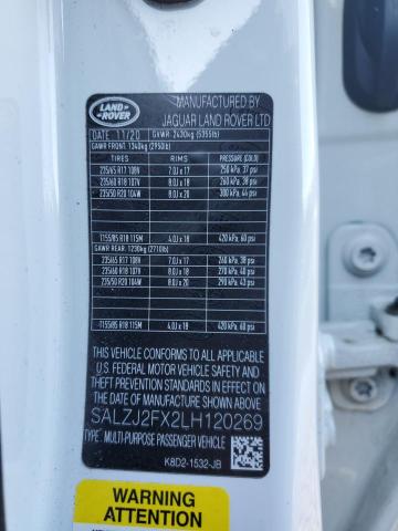 Photo 11 VIN: SALZJ2FX2LH120269 - LAND ROVER RANGE ROVE 