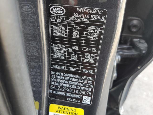 Photo 11 VIN: SALZJ2FX6LH039078 - LAND ROVER RANGE ROVE 