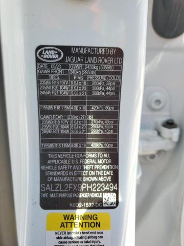 Photo 12 VIN: SALZL2FX9PH223494 - LAND-ROVER RANGE ROVE 