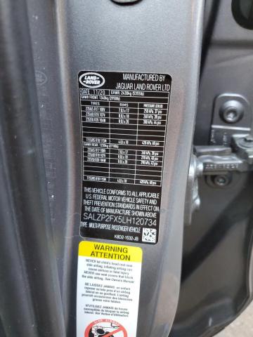 Photo 11 VIN: SALZP2FX5LH120734 - LAND ROVER RANGE ROVE 