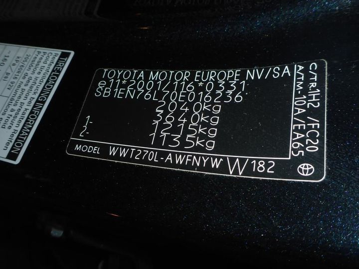 Photo 11 VIN: SB1EN76L70E016236 - TOYOTA AVENSIS 