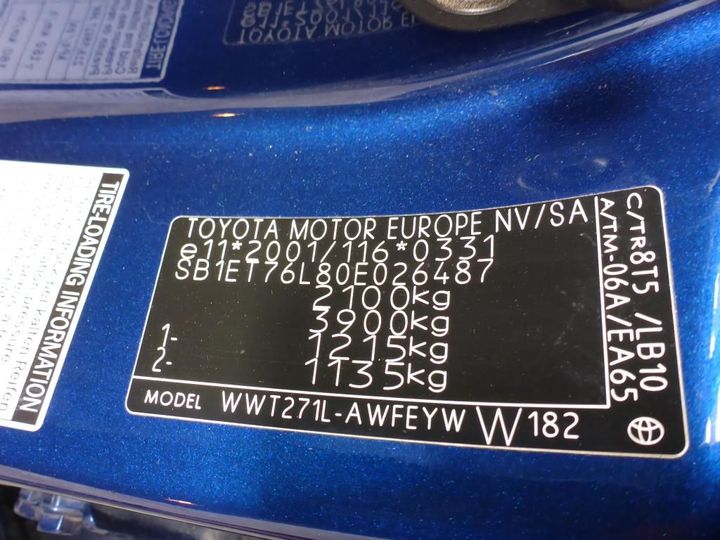 Photo 12 VIN: SB1ET76L80E026487 - TOYOTA AVENSIS 