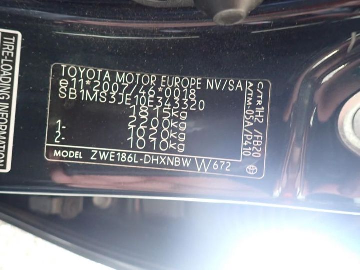 Photo 12 VIN: SB1MS3JE10E343320 - TOYOTA AURIS 