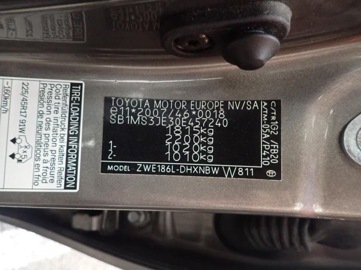 Photo 11 VIN: SB1MS3JE30E457240 - TOYOTA AURIS 