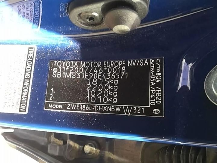 Photo 11 VIN: SB1MS3JE90E436571 - TOYOTA AURIS 5P 