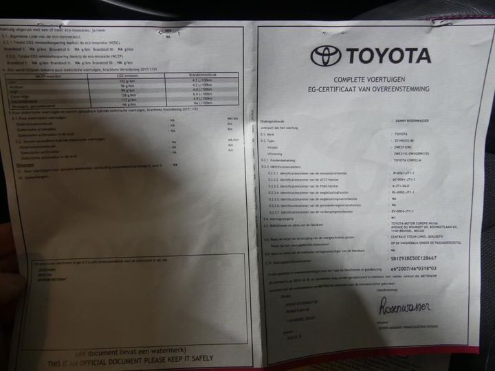 Photo 16 VIN: SB1Z93BE50E128667 - TOYOTA COROLLA TOURING 