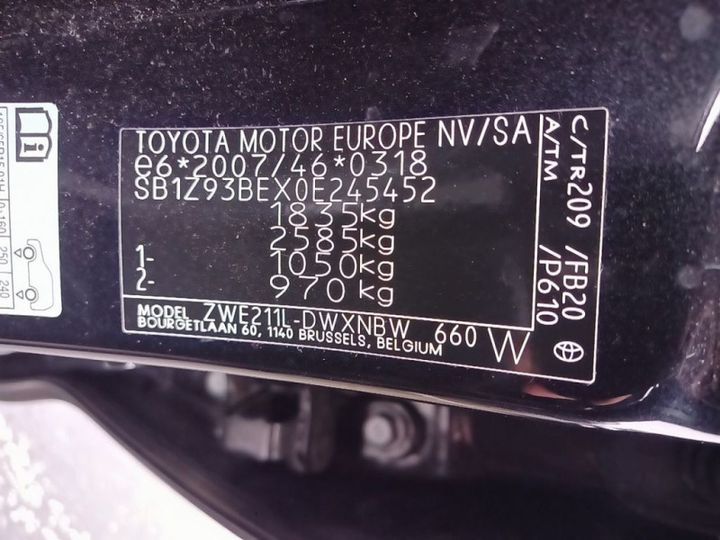 Photo 12 VIN: SB1Z93BEX0E245452 - TOYOTA COROLLA 