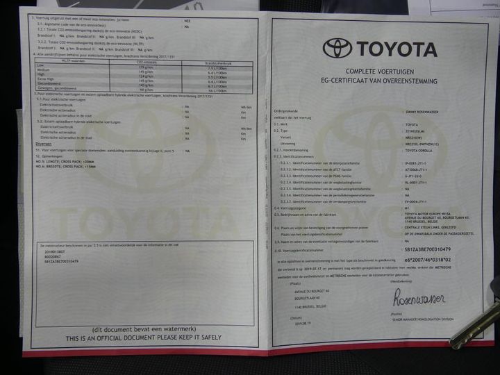 Photo 14 VIN: SB1ZA3BE70E010479 - TOYOTA COROLLA TOURING 