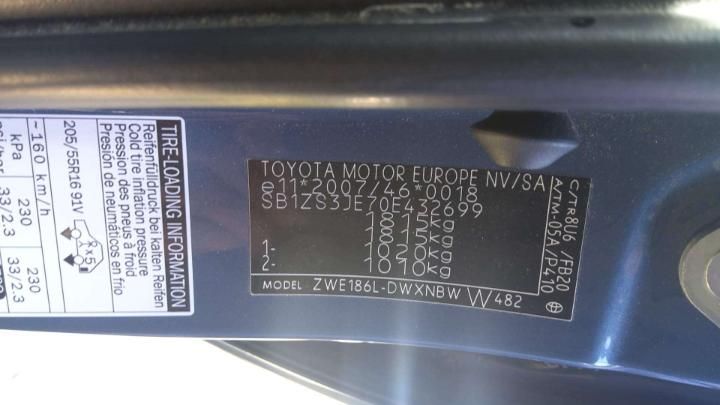 Photo 8 VIN: SB1ZS3JE70E432699 - TOYOTA AURIS 