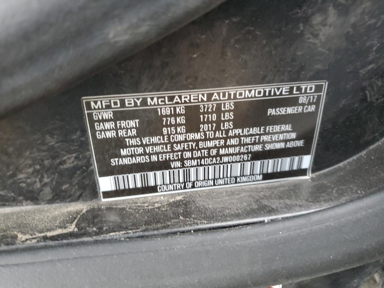 Photo 11 VIN: SBM14DCA2JW000267 - MCLAREN 720S 