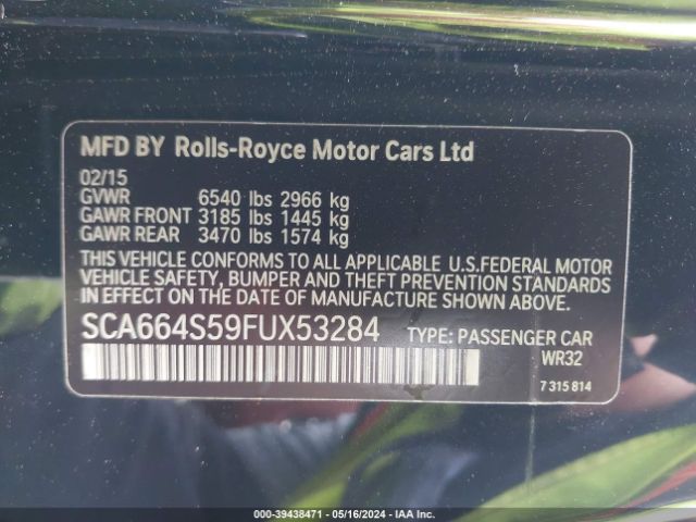 Photo 8 VIN: SCA664S59FUX53284 - ROLLS-ROYCE GHOST 