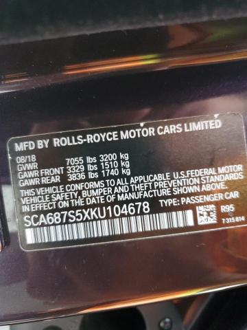 Photo 12 VIN: SCA687S5XKU104678 - ROLLS-ROYCE PHANTOM 