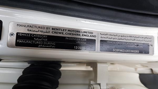 Photo 2 VIN: SCBFN6ZA2EC093283 - BENTLEY CONTINENTAL 