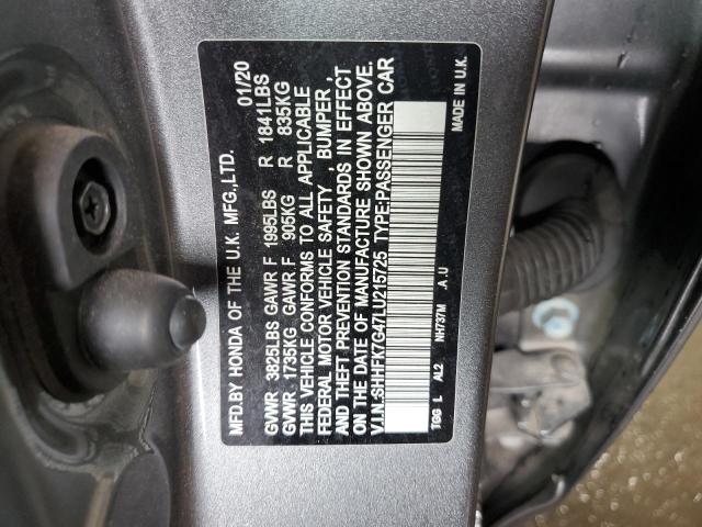 Photo 11 VIN: SHHFK7G47LU215725 - HONDA CIVIC SPOR 