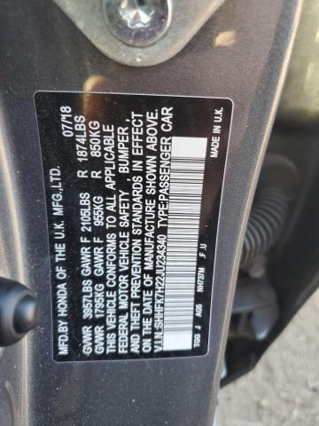 Photo 11 VIN: SHHFK7H22JU234340 - HONDA CIVIC 