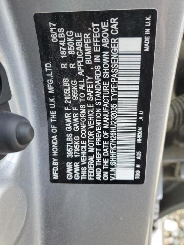 Photo 11 VIN: SHHFK7H26HU232035 - HONDA CIVIC LX 