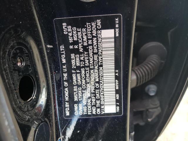 Photo 11 VIN: SHHFK7H2XJU215034 - HONDA CIVIC 