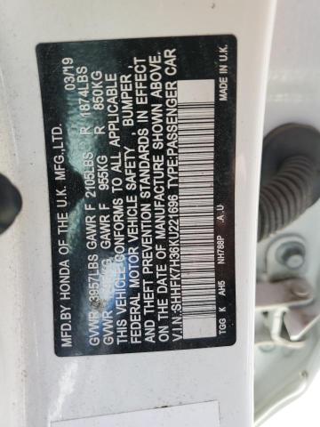 Photo 11 VIN: SHHFK7H36KU221696 - HONDA CIVIC LX 