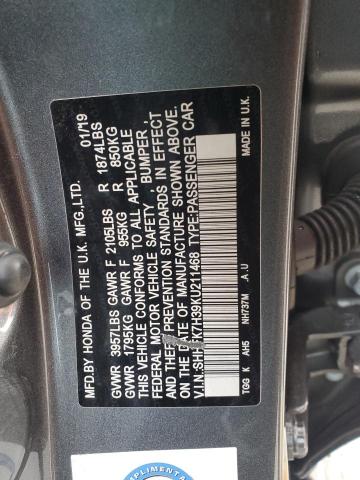 Photo 11 VIN: SHHFK7H39KU211468 - HONDA CIVIC LX 