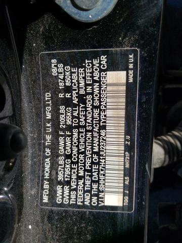 Photo 11 VIN: SHHFK7H41JU237246 - HONDA CIVIC 