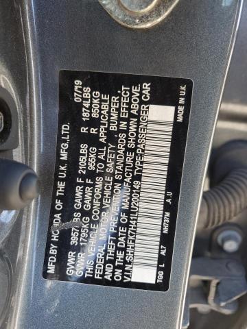 Photo 11 VIN: SHHFK7H41LU200149 - HONDA CIVIC SPOR 