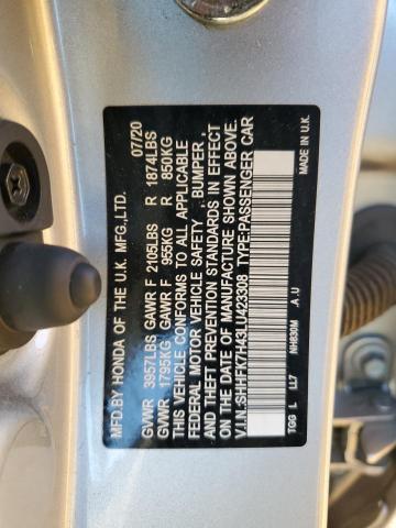 Photo 11 VIN: SHHFK7H43LU423308 - HONDA CIVIC SPOR 