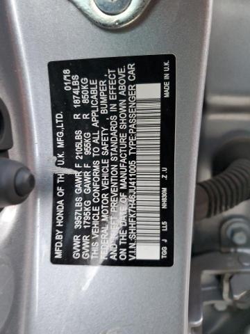 Photo 11 VIN: SHHFK7H46JU411005 - HONDA CIVIC SPOR 