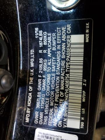 Photo 11 VIN: SHHFK7H47HU408754 - HONDA CIVIC 