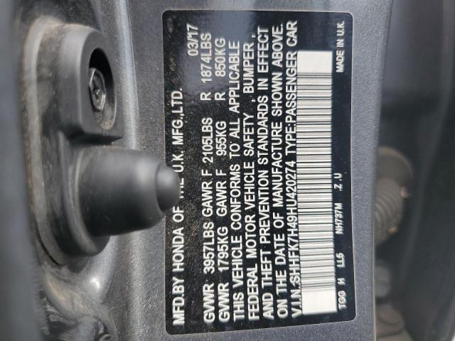 Photo 11 VIN: SHHFK7H49HU420274 - HONDA CIVIC 