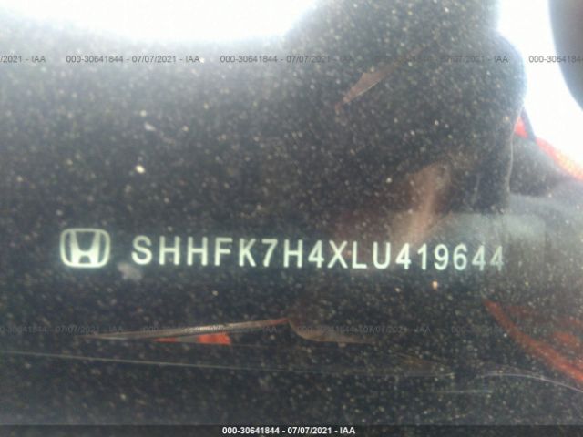 Photo 8 VIN: SHHFK7H4XLU419644 - HONDA CIVIC HATCHBACK 