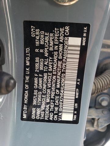 Photo 11 VIN: SHHFK7H54HU429070 - HONDA CIVIC 