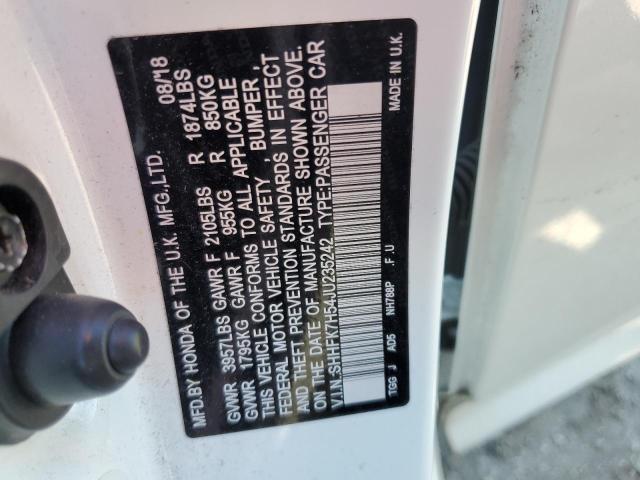 Photo 11 VIN: SHHFK7H54JU235242 - HONDA CIVIC EX 