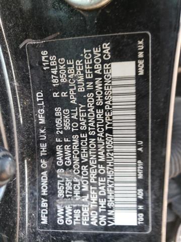 Photo 11 VIN: SHHFK7H57HU210507 - HONDA CIVIC EX 