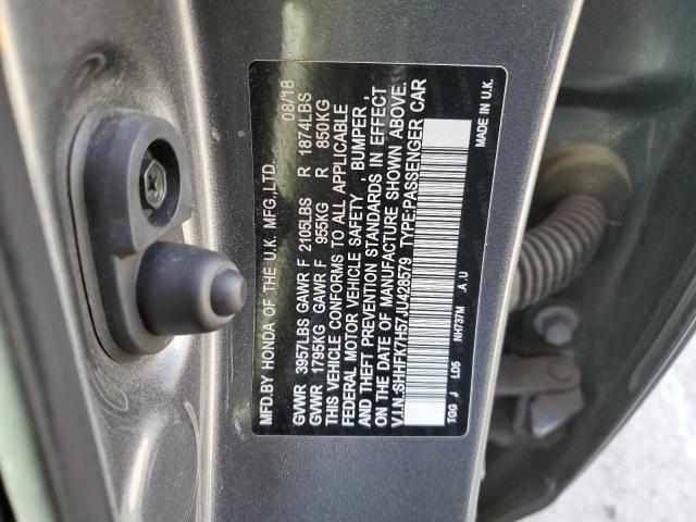 Photo 12 VIN: SHHFK7H57JU428579 - HONDA CIVIC 