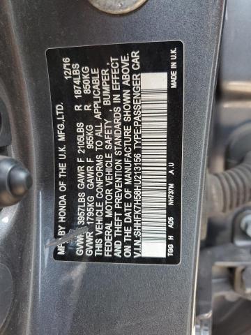 Photo 11 VIN: SHHFK7H58HU213156 - HONDA CIVIC 