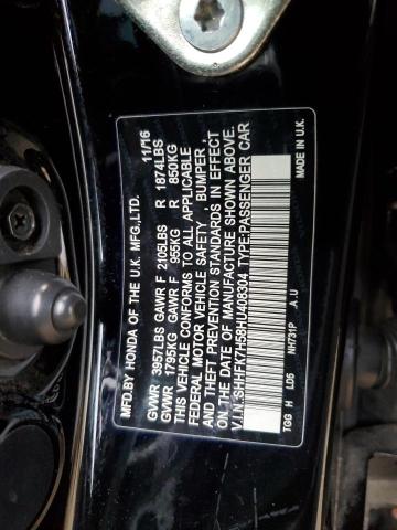 Photo 11 VIN: SHHFK7H58HU408304 - HONDA CIVIC 