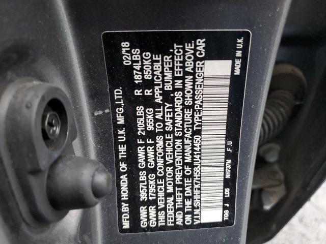 Photo 11 VIN: SHHFK7H58JU414450 - HONDA CIVIC EX 