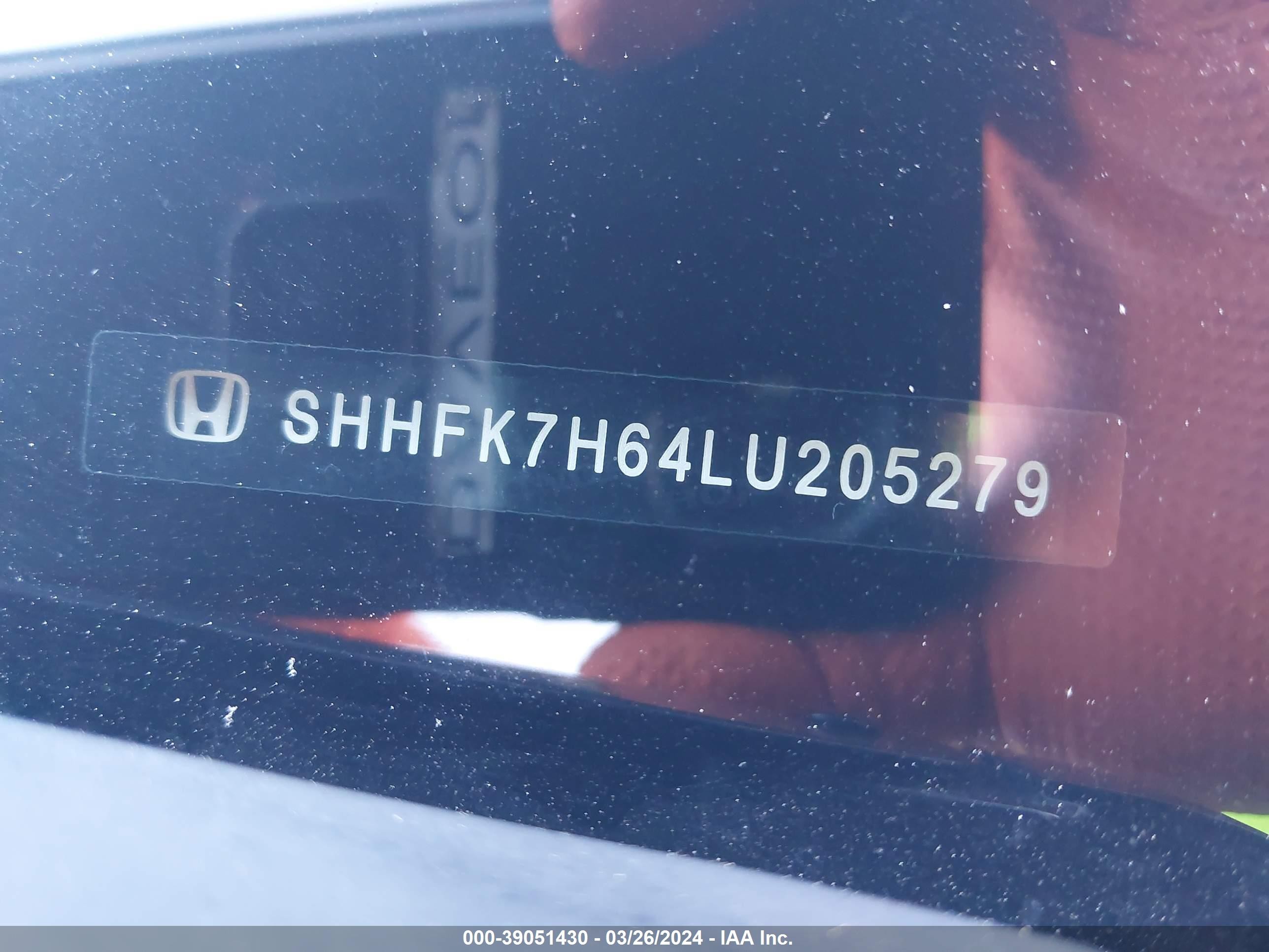 Photo 8 VIN: SHHFK7H64LU205279 - HONDA CIVIC 