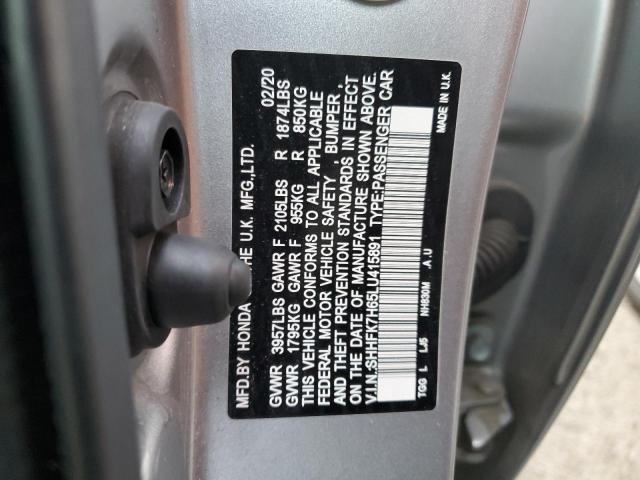 Photo 11 VIN: SHHFK7H65LU415891 - HONDA CIVIC 