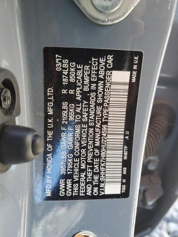 Photo 11 VIN: SHHFK7H80HU224596 - HONDA CIVIC EXL 