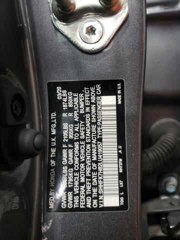 Photo 11 VIN: SHHFK7H82LU419057 - HONDA CIVIC EXL 