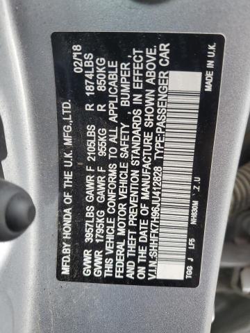 Photo 11 VIN: SHHFK7H96JU412828 - HONDA CIVIC 